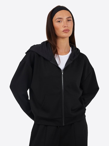 BRAVE SOUL Sweatjacke in Schwarz: Vorderseite