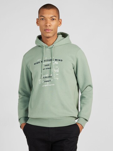 s.Oliver - Sweatshirt em verde: frente