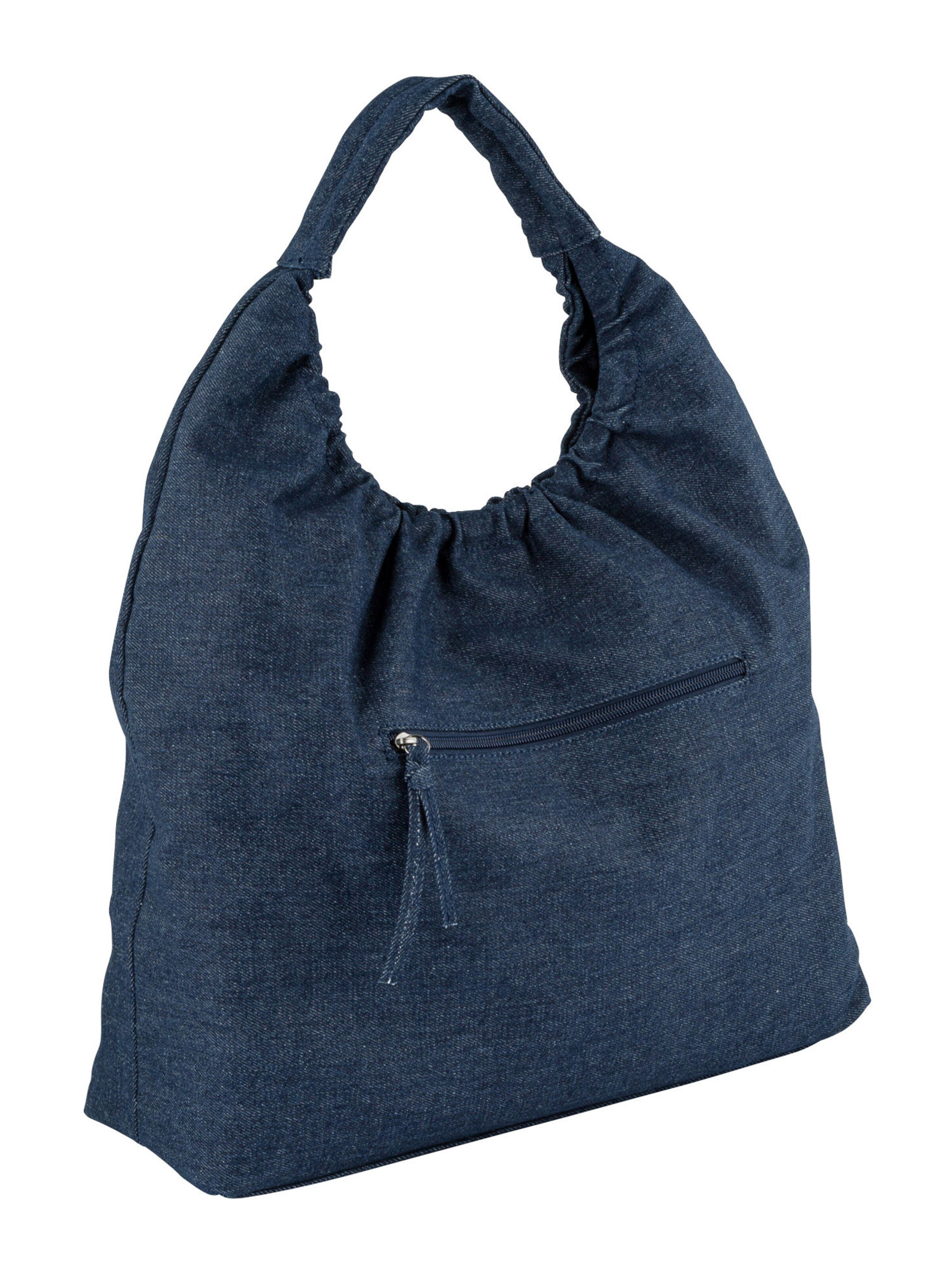 TOM TAILOR DENIM Shopper 'Leslie' in Blauw