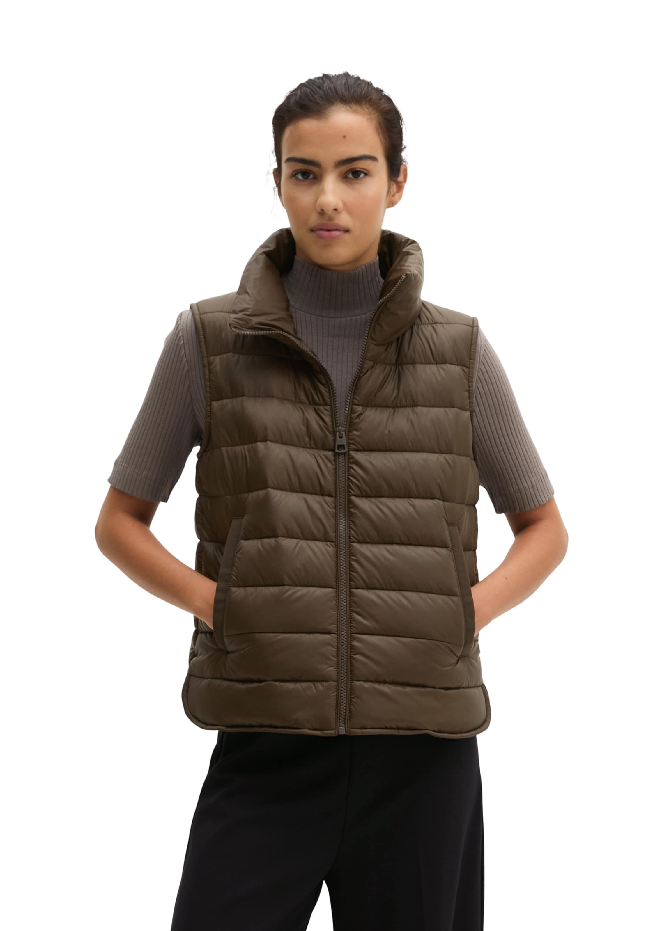 Marc O'Polo Vest in Brown: front