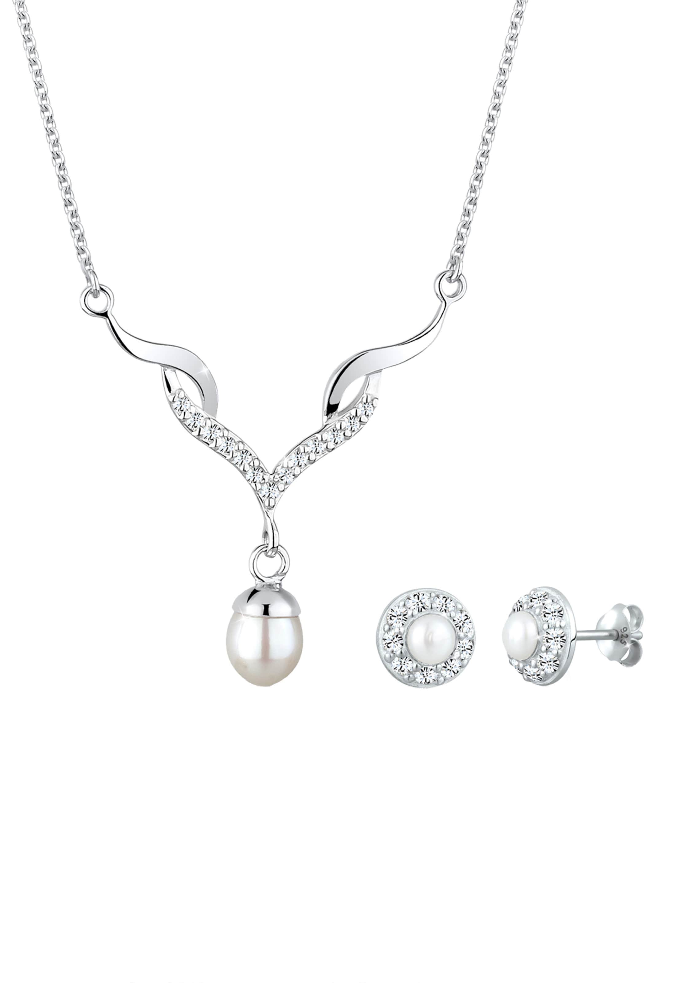 ELLI Jewelry set in Silver: front