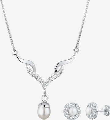 ELLI Jewelry Set in Silver: front