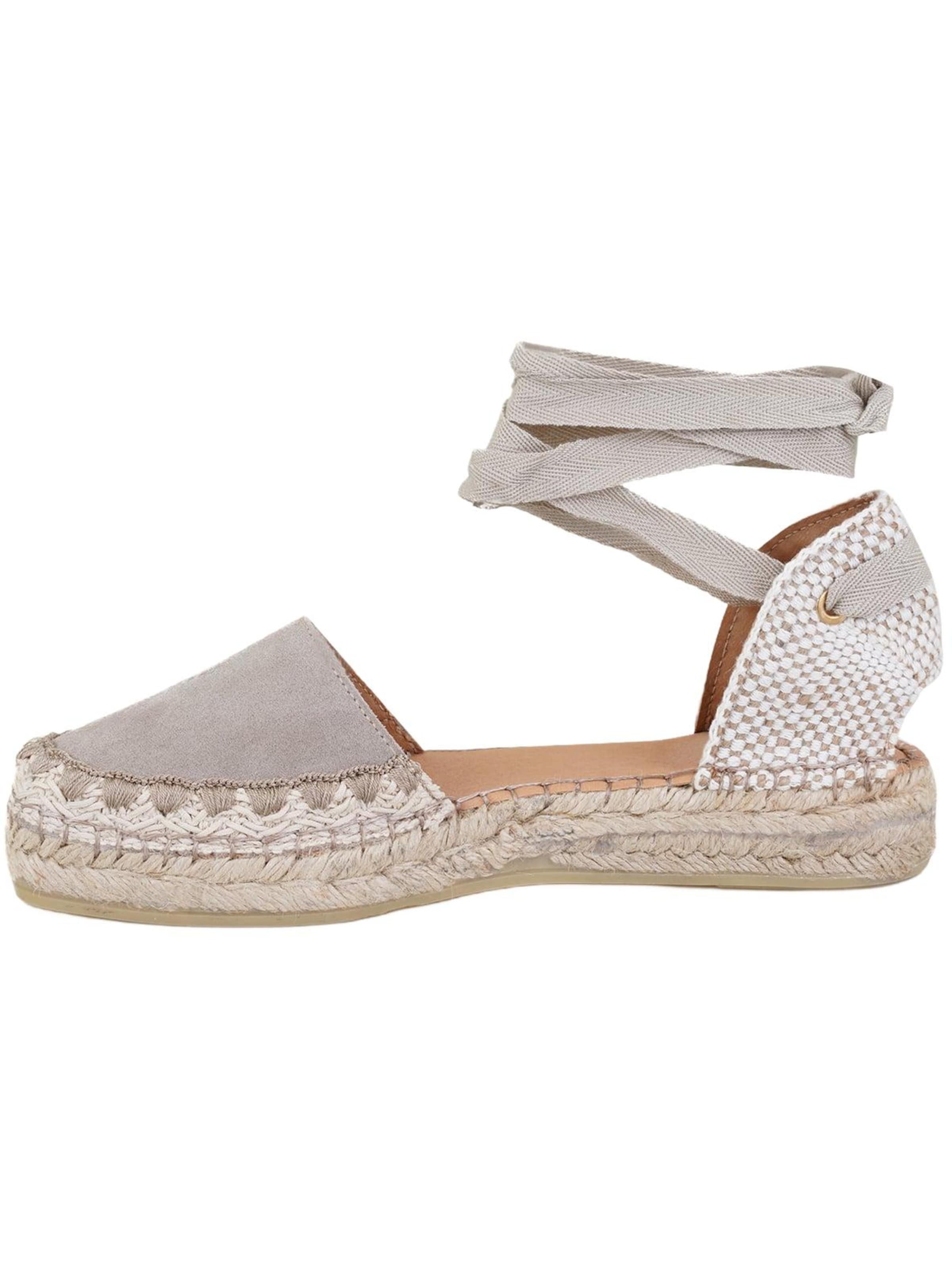 Desa Sandale 'Espadrilles'‌ in Grau