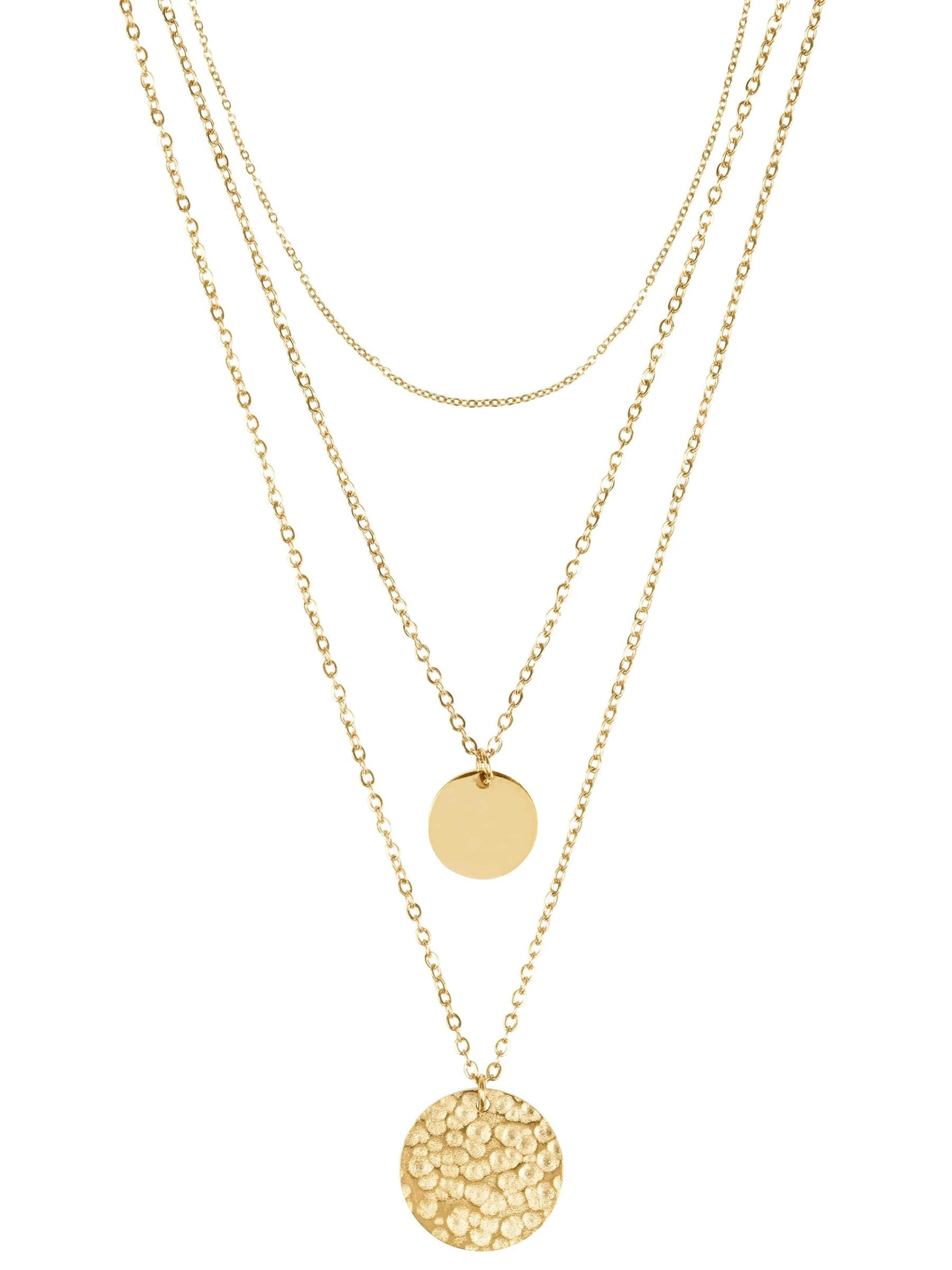 Chaîne 'Necklace Hammered' Chic by Lirette en or : devant