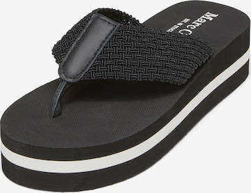 Marc O'Polo T-Bar Sandals in Black: front