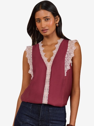 love & roses Blouse in Roze: voorkant