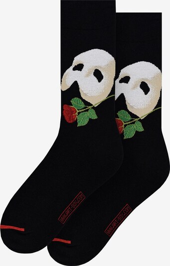 MuseARTa Socken in grasgrün / weiß, Produktansicht