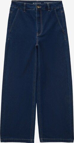 TOM TAILOR Wide leg Jeans in Blauw: voorkant