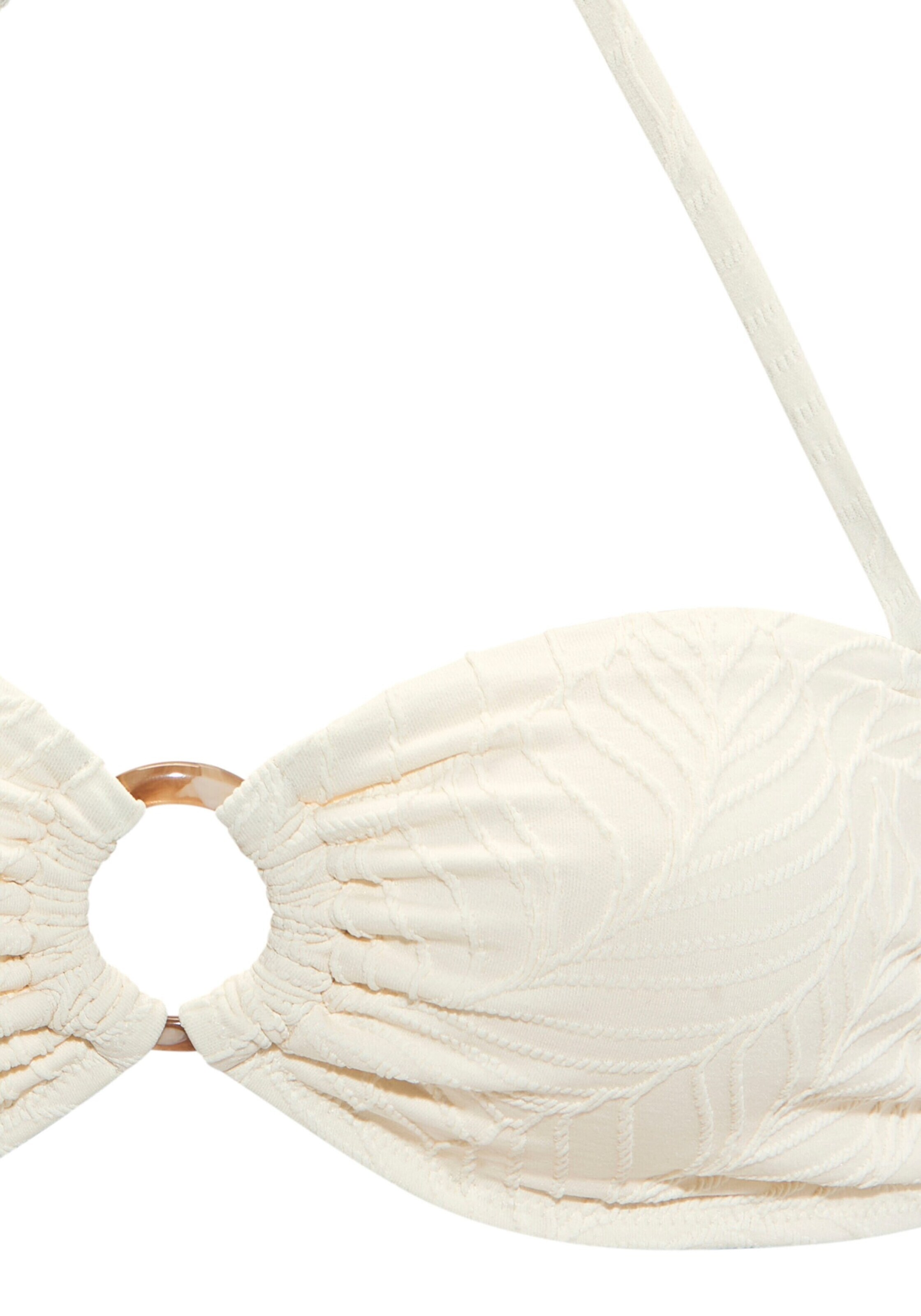 LASCANA Bandeau Bikinitop in Weiß
