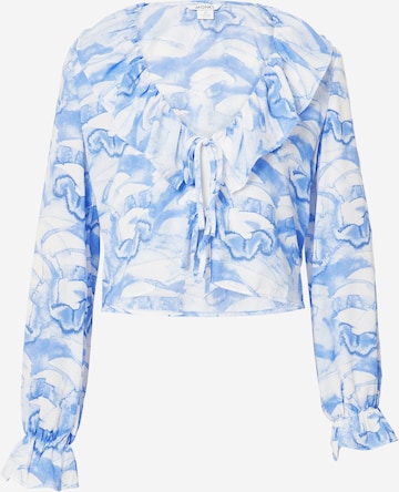 Monki Blouse in Blue: front