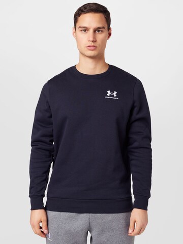 UNDER ARMOUR Athletic Sweatshirt in Black: front