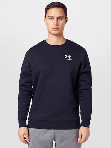 UNDER ARMOUR Sports sweatshirt in Black: front