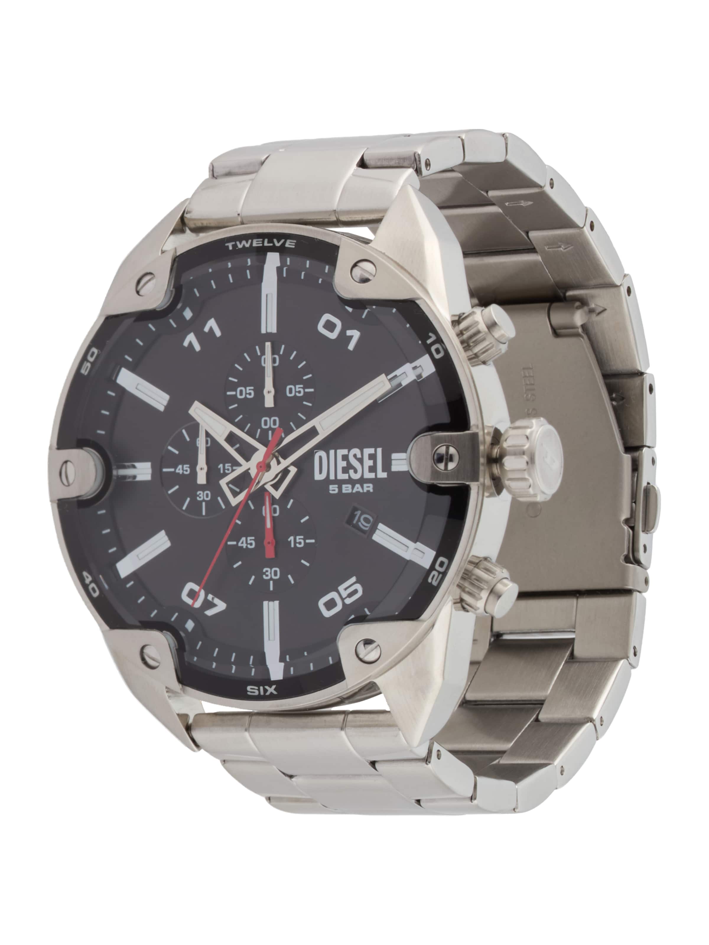 DIESEL Uhr in schwarz / silber, Produktansicht