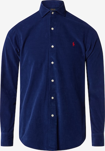 Chemise Polo Ralph Lauren en bleu : devant