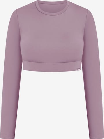 T-shirt ' Tisha ' Smilodox en violet : devant