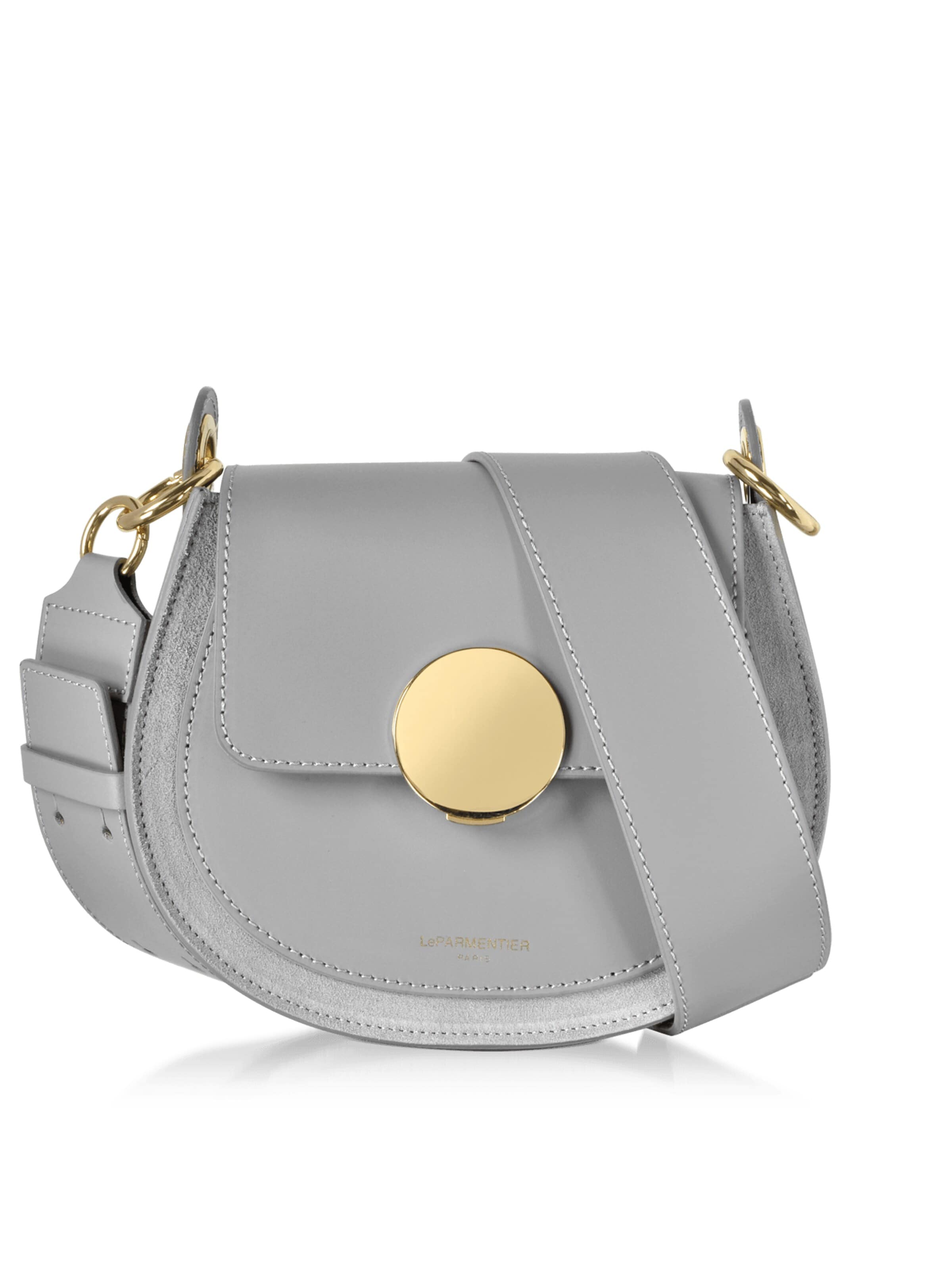 LeParmentier - Bolso de mano 'Yucca' en gris: frente