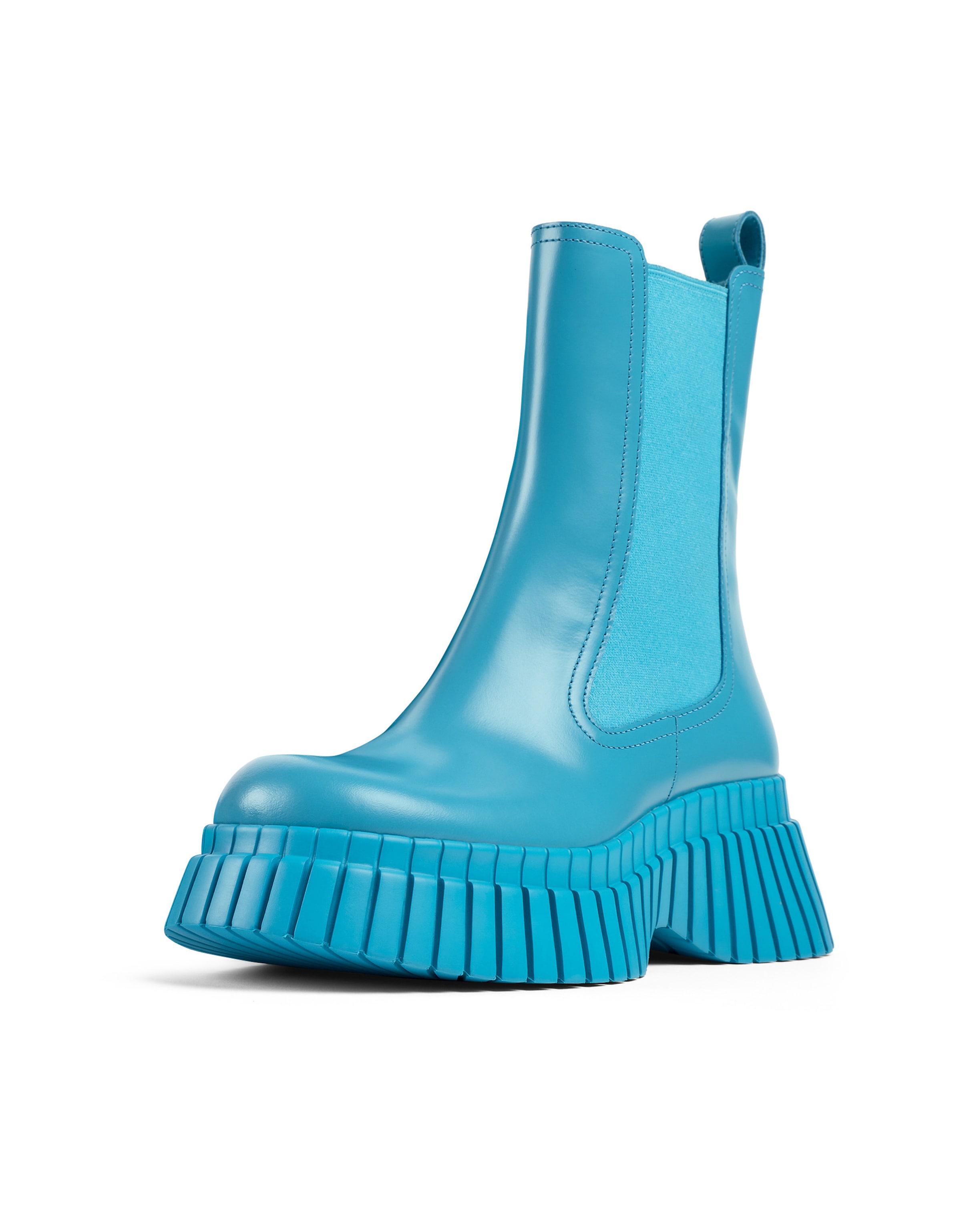 CAMPER Chelsea Boots ' BCN ' in Blau: Vorderseite