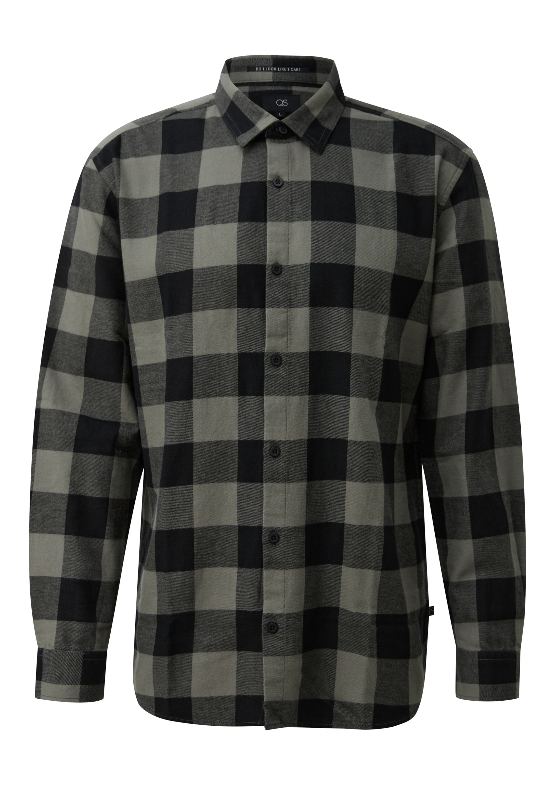 Coupe regular Chemise QS en gris : devant