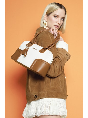 Derimod Schoudertas in Beige: voorkant