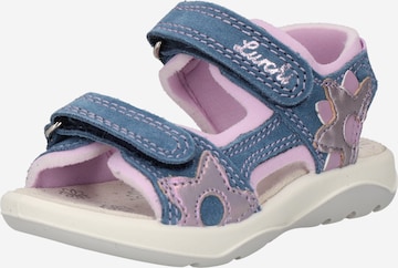 LURCHI Sandals 'Fia' in Blue: front