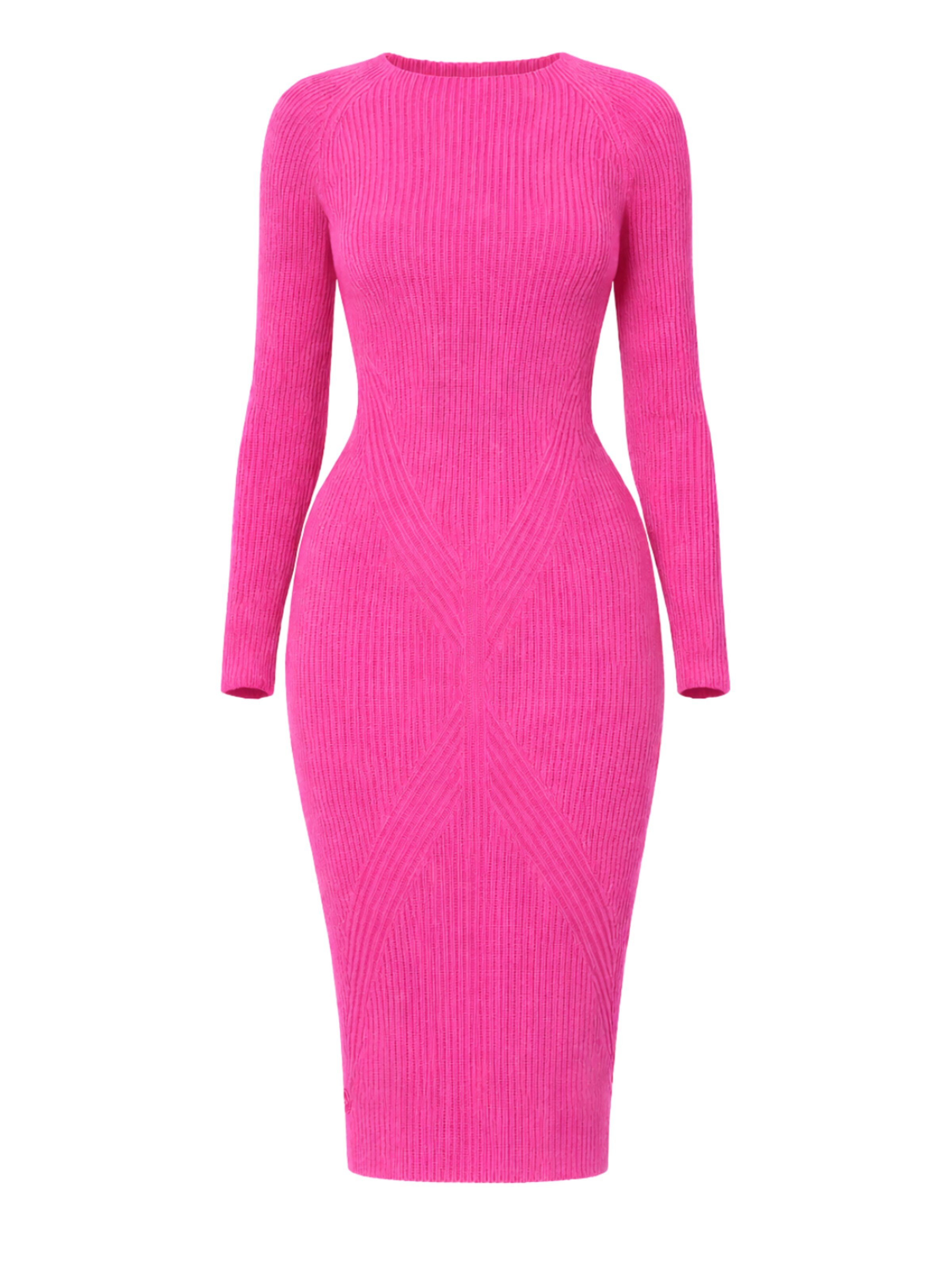 Süel knitwear - Vestido de punto 'Gabi' en rosa: frente