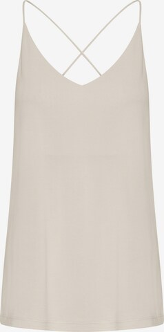 b.young Top 'Perl' in Beige: front