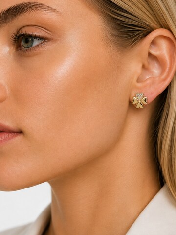 Boucles d'oreilles 'Hearts Clover' CHIVAL en or