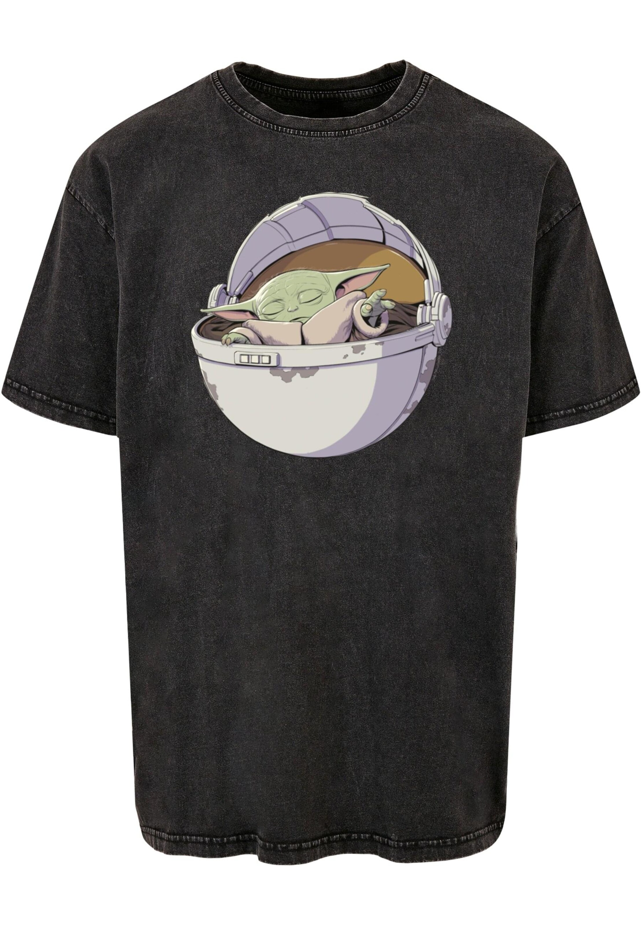 Maglietta 'Star Wars - The Mandalorian' di ABSOLUTE CULT in nero: frontale