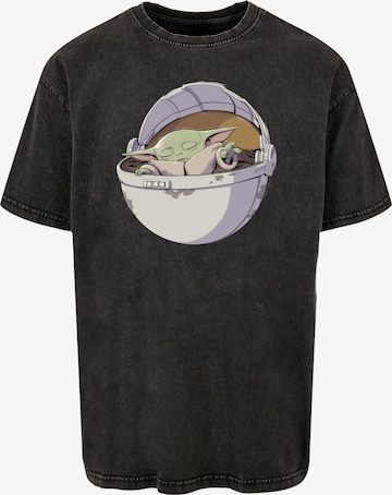 ABSOLUTE CULT Shirt 'Star Wars - The Mandalorian' in Black: front