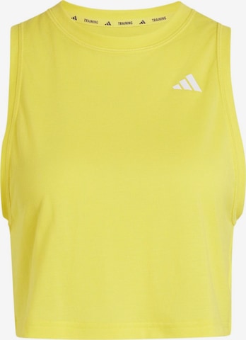ADIDAS PERFORMANCE Sportovní top – žlutá: přední strana