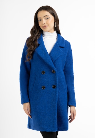 Manteau mi-saison faina en bleu : devant