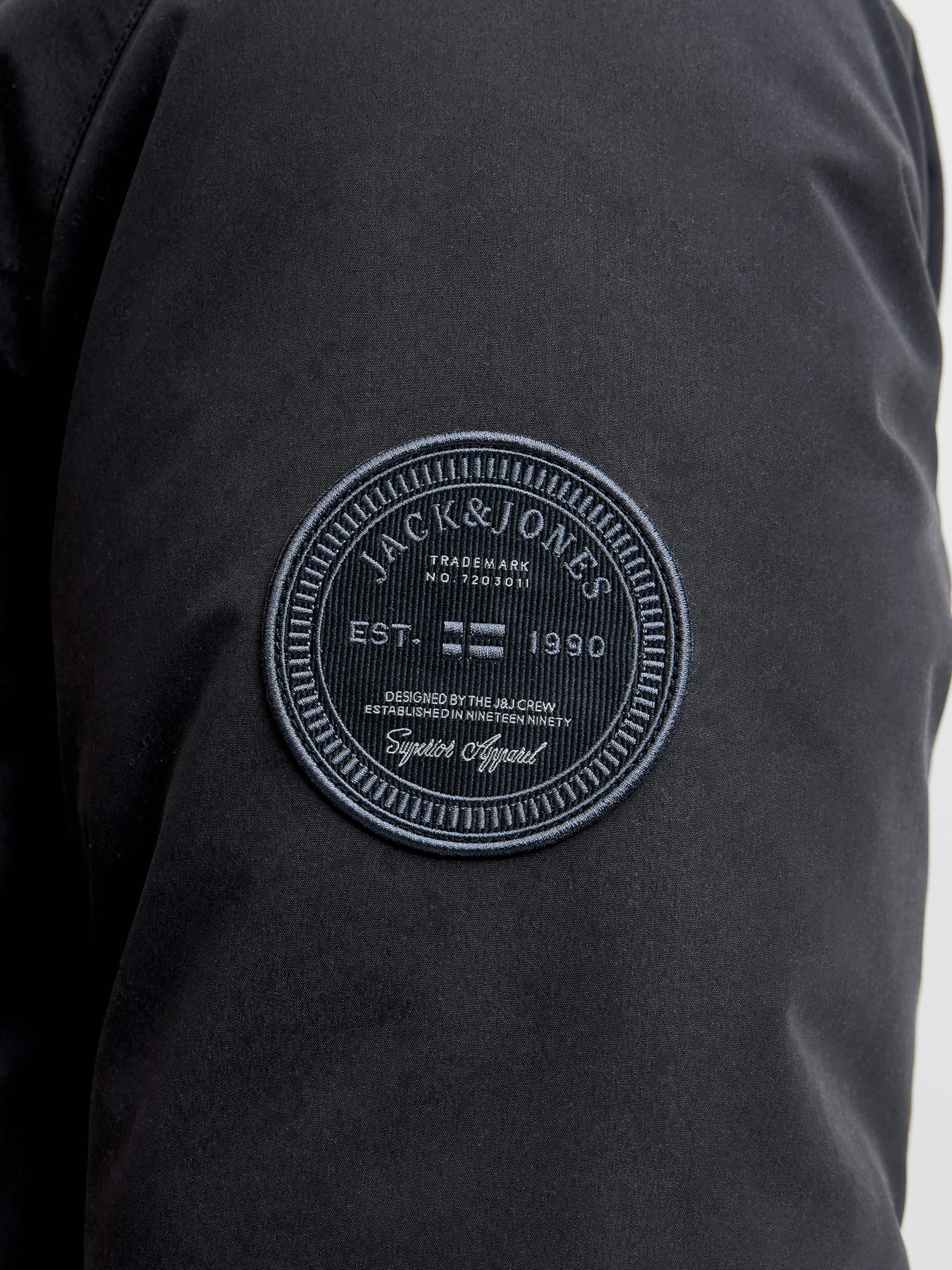 Jack & Jones Plus Демисезонная парка 'JJCAMP' в Черный