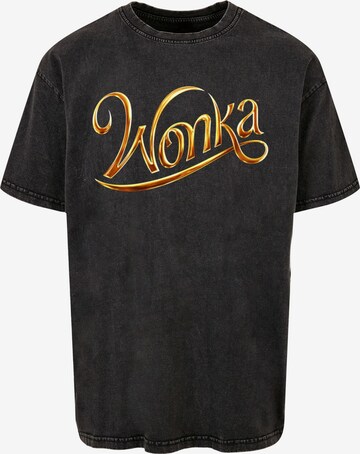 ABSOLUTE CULT Shirt 'Wonka' in Zwart: voorkant