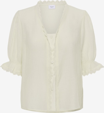 SAINT TROPEZ Blouse 'Kristel' in Beige: front