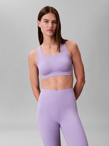 Calvin Klein Sport Bustier Sport-BH in Lila: Vorderseite