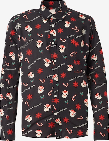 Only & Sons Рубашка 'ONSELF XMAS' в Черный: спереди
