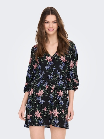 ONLY - Vestido camisero 'Nova Life' en negro: frente