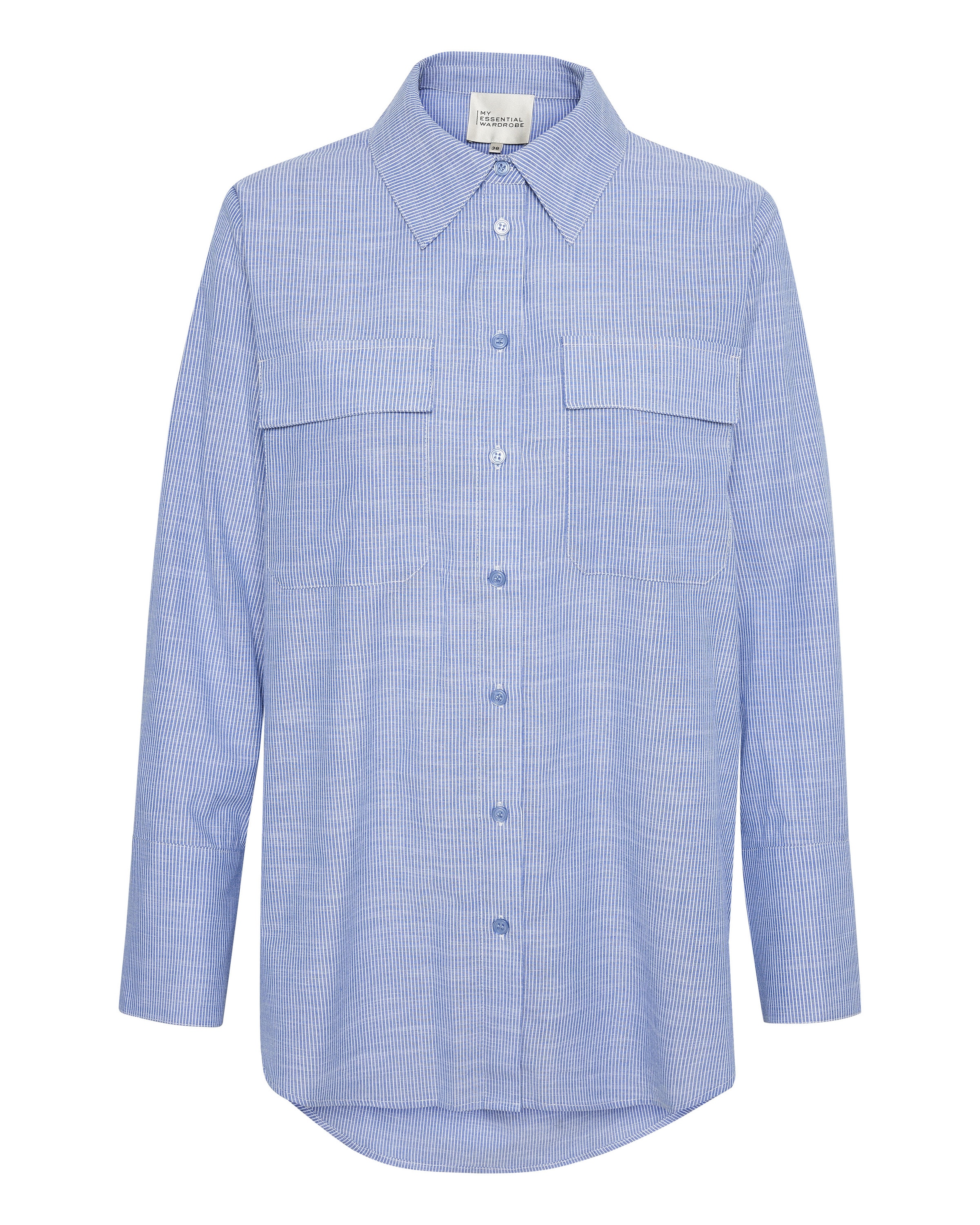 Chemisier 'Skye' My Essential Wardrobe en bleu : devant