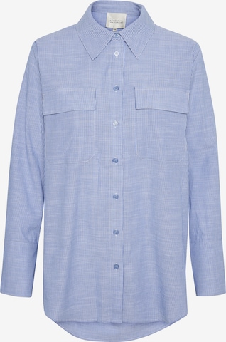 My Essential Wardrobe Bluse 'Skye' in Blau: Vorderseite