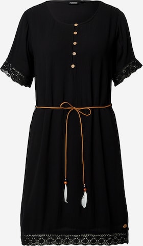 Eight2Nine Shirt Dress in Black: front