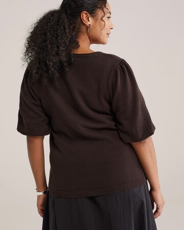 WE Fashion Sweter w kolorze brązowy