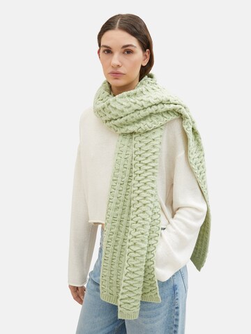 TOM TAILOR DENIM Scarf in Green: front