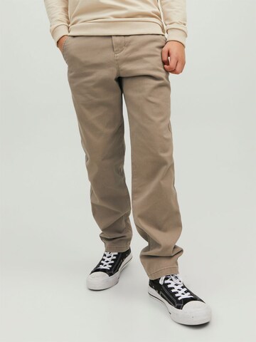 Jack & Jones Junior Regular Broek 'Marco Dave' in Beige: voorkant