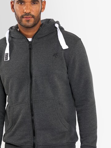 Alessandro Salvarini Zip-Up Hoodie in Grey