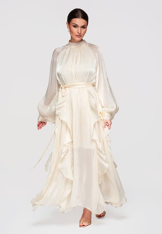 Ombre Avondjurk 'LA-OM-DLR301' in Beige: voorkant