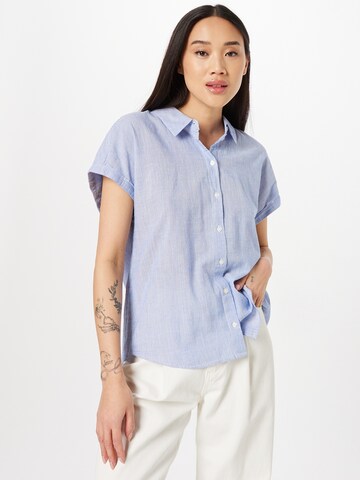 TOM TAILOR DENIM Blouse in Blue: front