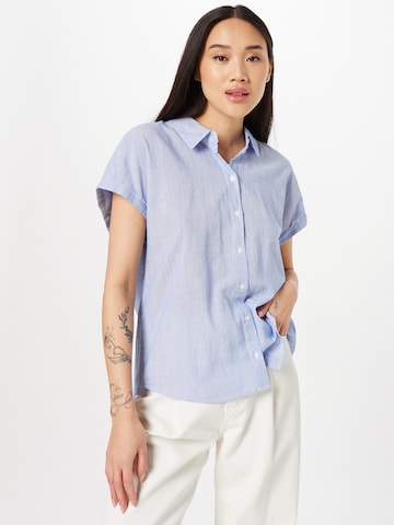 TOM TAILOR DENIM Bluse in Blau: predná strana