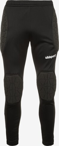 UHLSPORT Slim fit Workout Pants in Black: front
