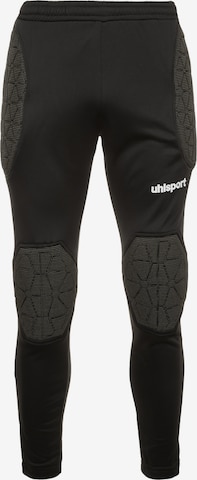 UHLSPORT Slim fit Workout Pants in Black: front