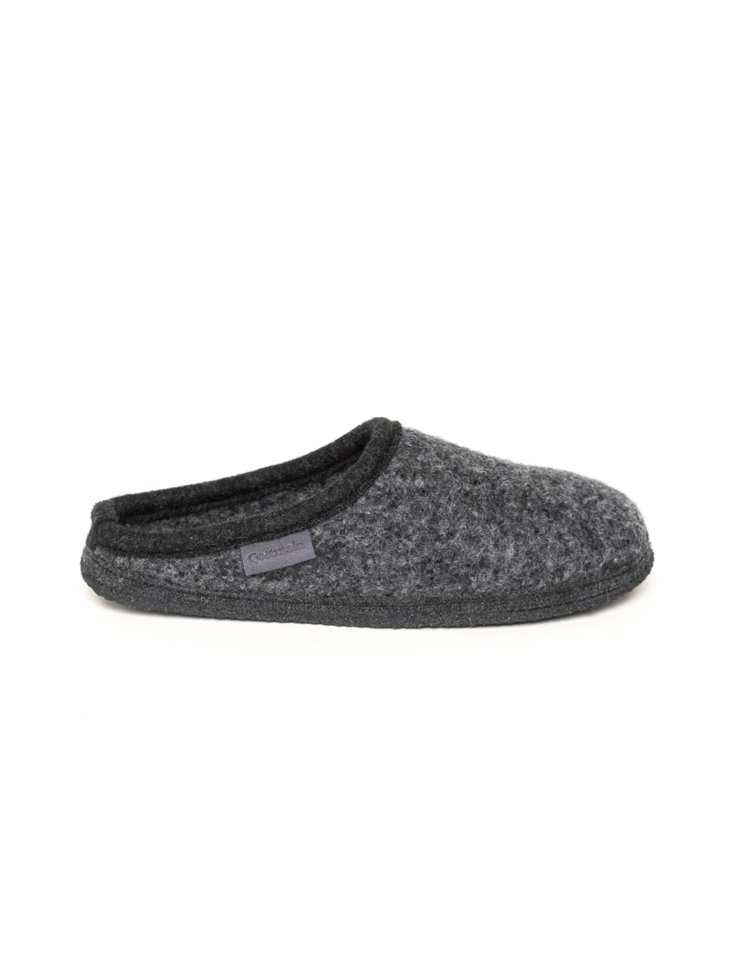Gottstein Slippers 'Walkpantoffel Wool Venture Low' in Grey